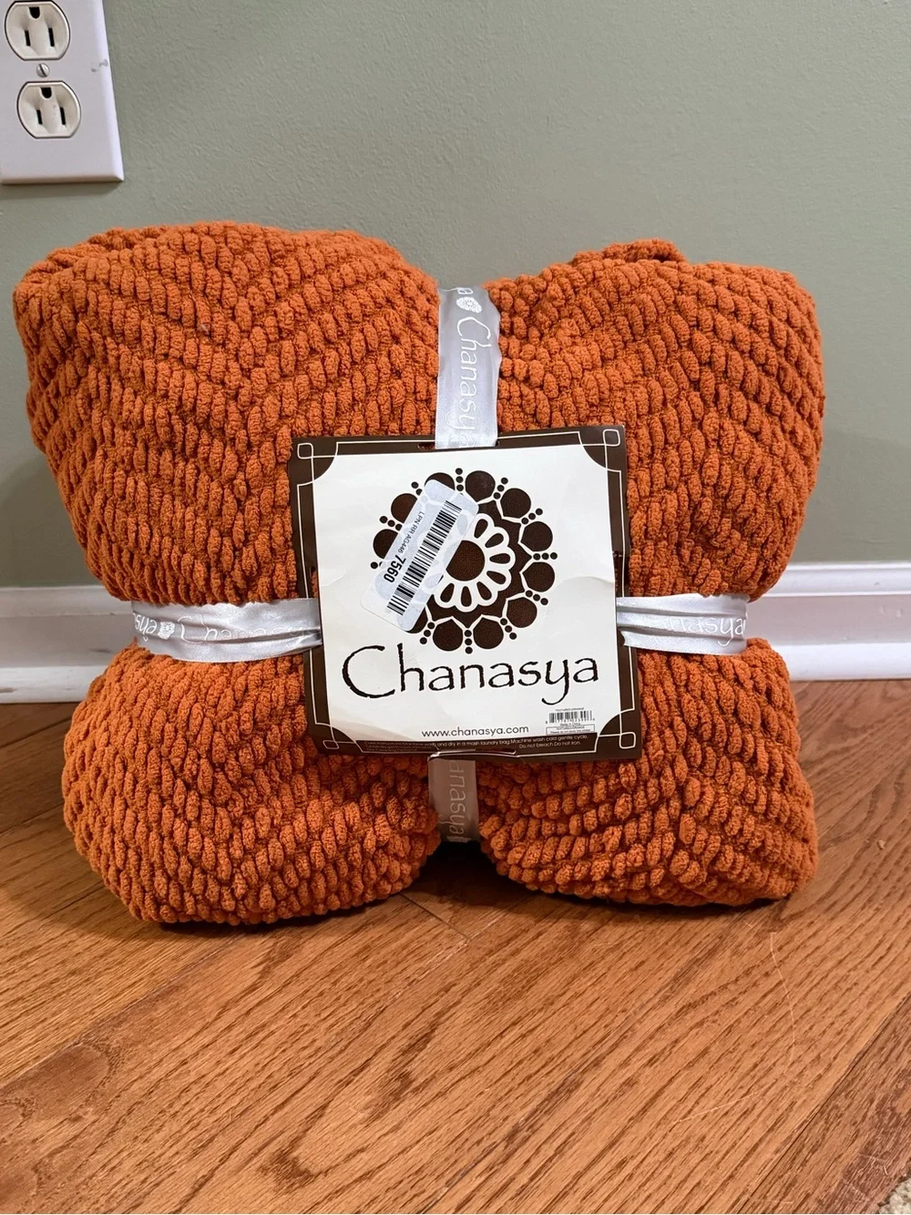 Chanasya Throw Blanket - Burnt Orange